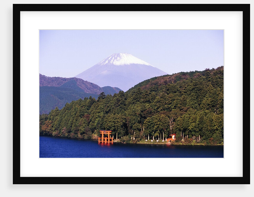 Shinto Shrine on Shore of Lake Ashi by Anonymous