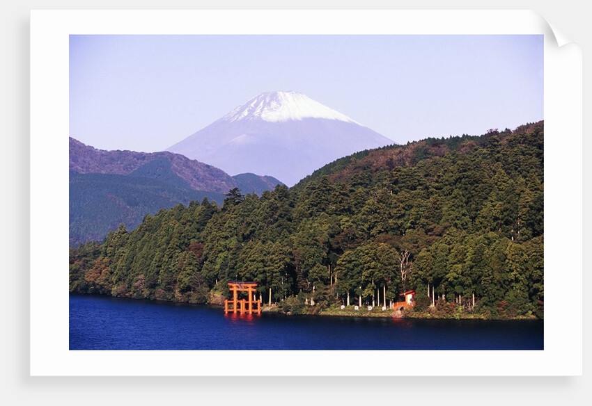 Shinto Shrine on Shore of Lake Ashi by Anonymous