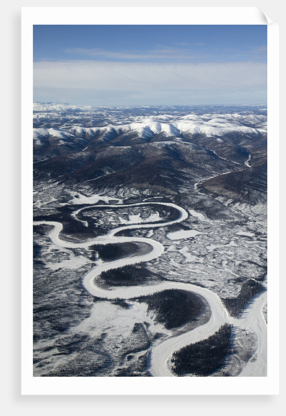 Frozen River and Snow-Covered Hills by Anonymous