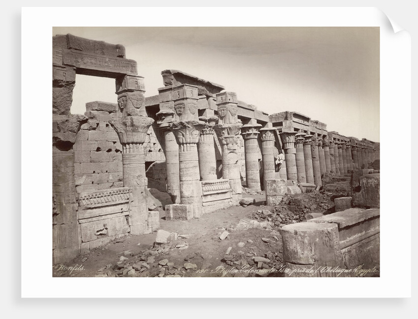 Colonnade of Temple of Isis by Anonymous