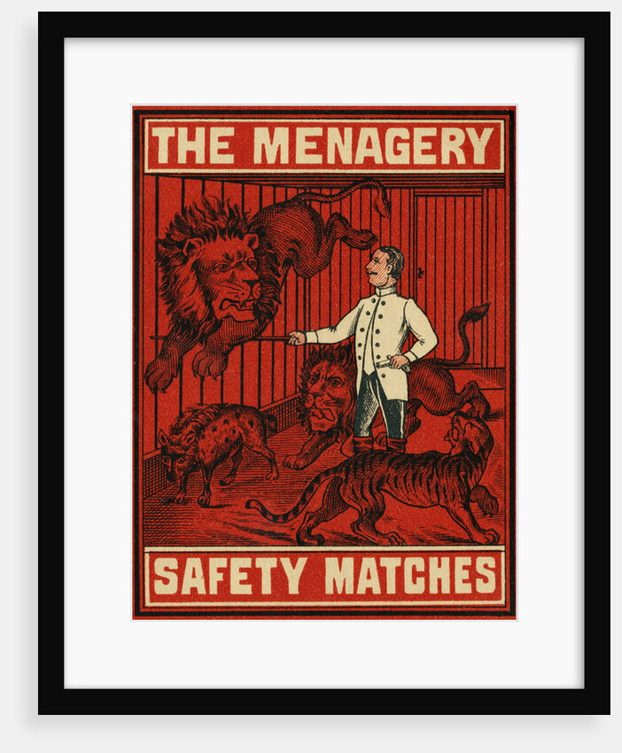 The Menagery Matchbox Label by Anonymous
