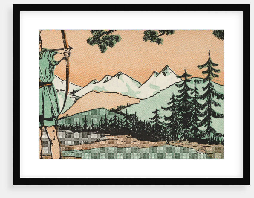 Illustration of William Tell Shooting an Apple Off His Son's Head by Anonymous