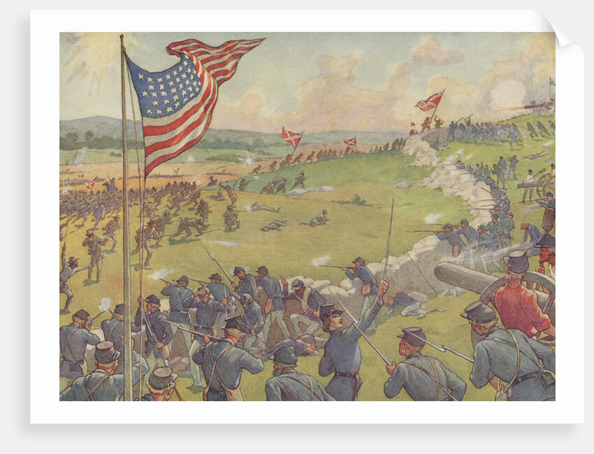 Book Illustration of the Battle of Gettysburg by E. Boyd Smith