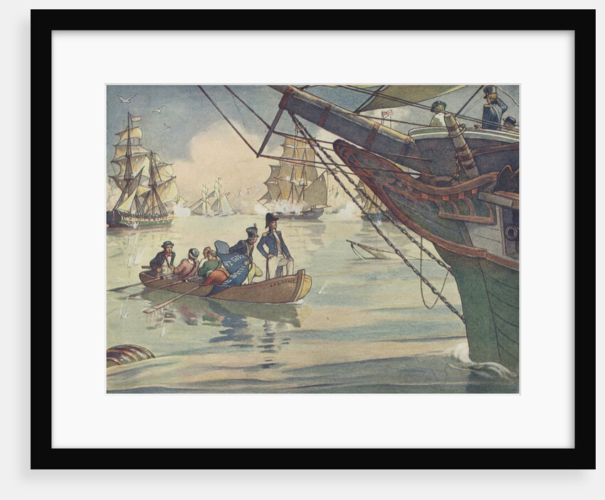 Book Illustration of the Battle of Lake Erie by E. Boyd Smith