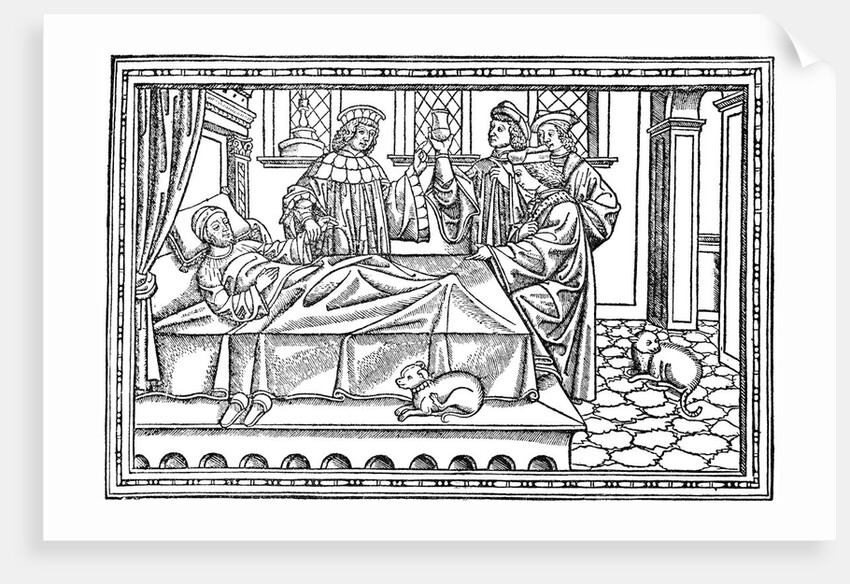 Four Physicians Visiting a Patient by Anonymous