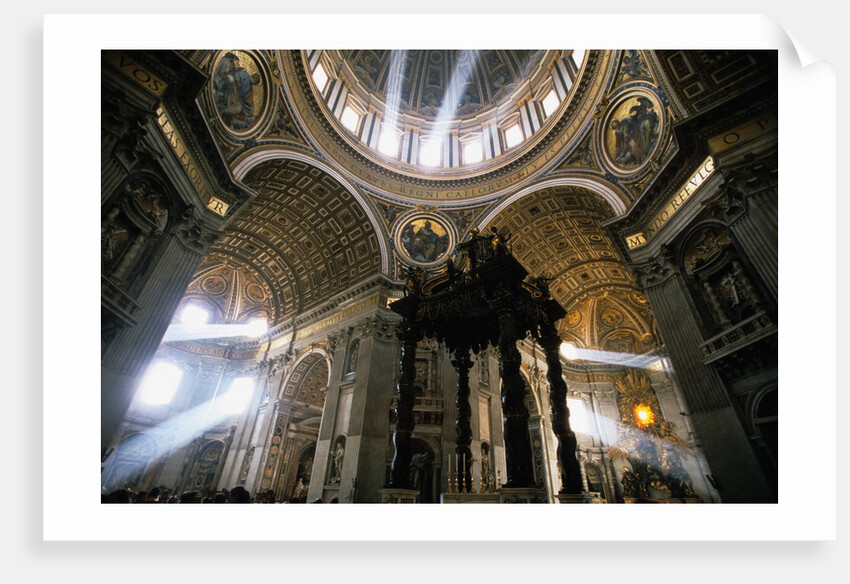 Shafts of Light Inside St. Peter's Basilica by Anonymous