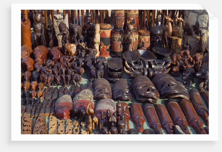 Wood Carvings at Bazaar by Anonymous
