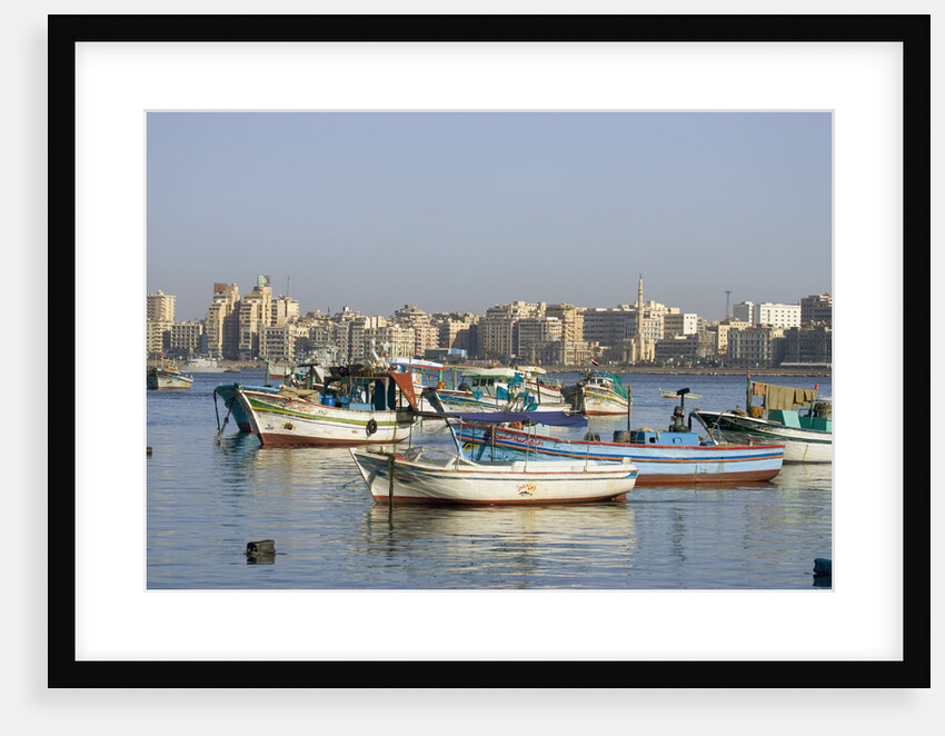 Fishing Boats in Alexandria Harbor by Anonymous