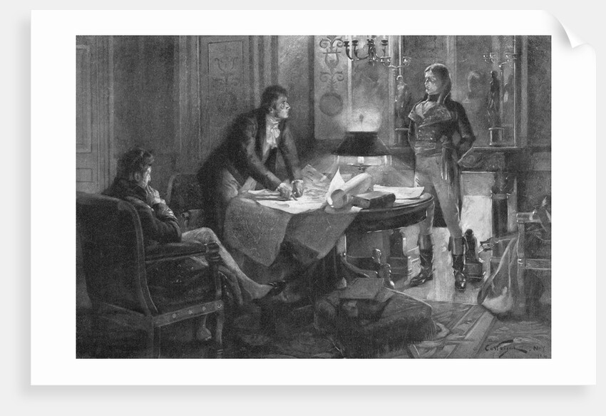 Bonaparte Discussing the Louisiana Purchase with Talleyrand and Marbois by Andre Castaigne