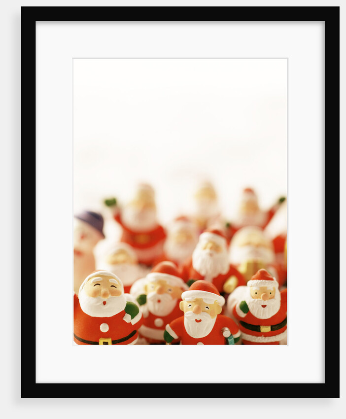 Group of Santa Figurines by Anonymous