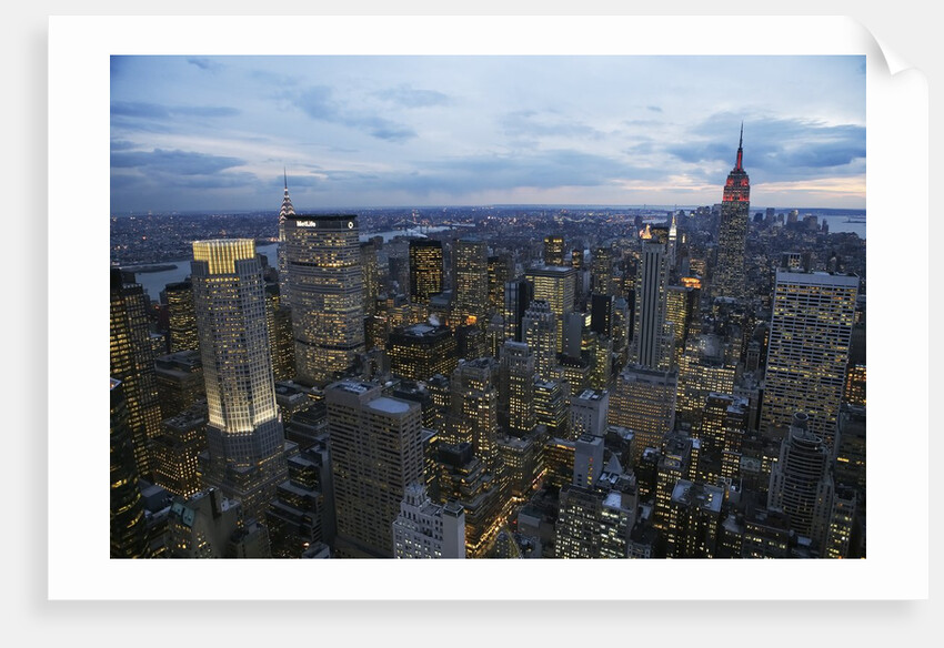 Midtown Manhattan Sparkles at Dusk by Anonymous