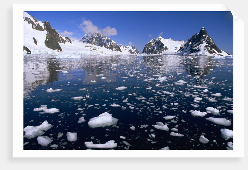 Ferguson Channel with Floating Bergy Bits in Summer by Anonymous