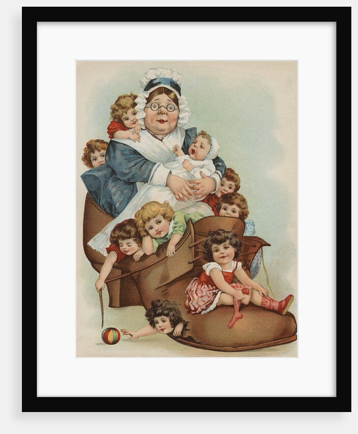 Trade Card with the Old Woman Who Lived in a Shoe by Anonymous