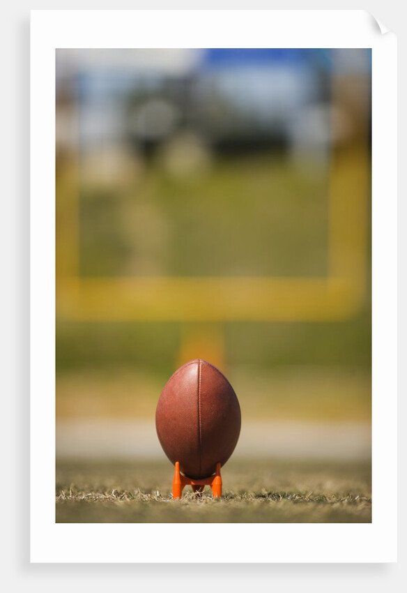 Football on Tee by Anonymous