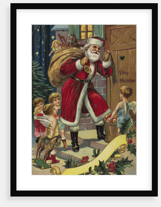 Vive St. Nicolas Postcard by Anonymous