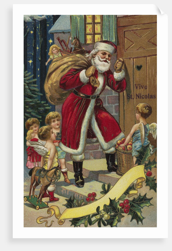 Vive St. Nicolas Postcard by Anonymous