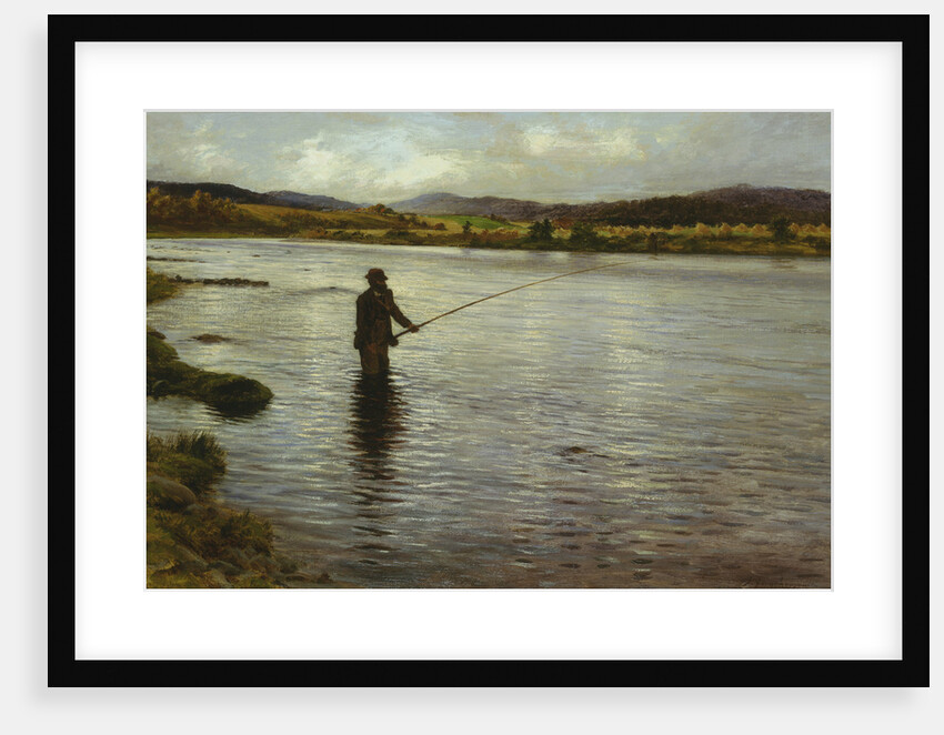 Salmon Fishing on the Dee by Joseph Farquharson