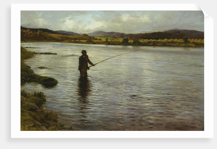 Salmon Fishing on the Dee by Joseph Farquharson