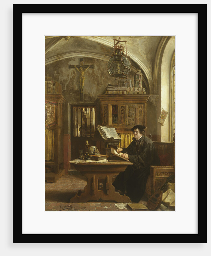 Martin Luther Translating the Bible, Wartburg Castle, 1521 by Eugene Siberdt