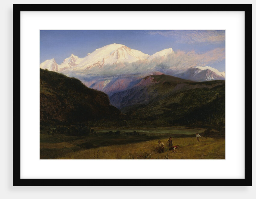 A View of Mont Blanc from Servoz, France by Henry Moore