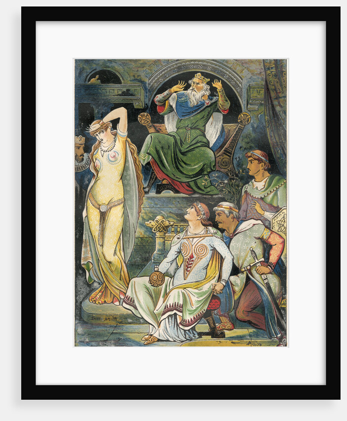 Illustration of King Lear and Cordelia by John Moyr Smith