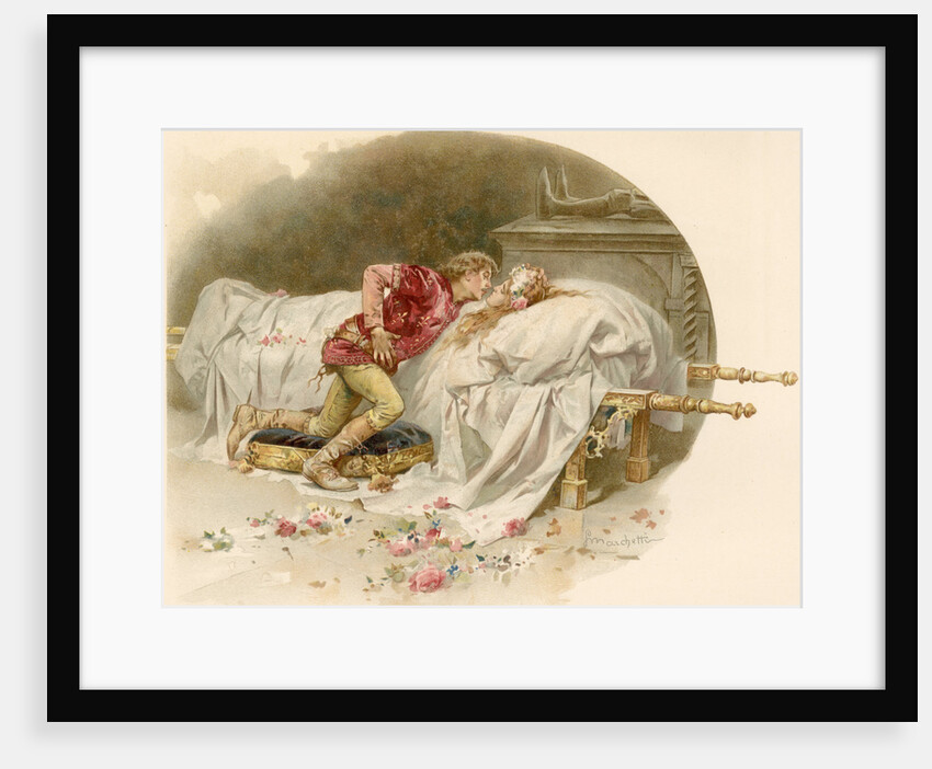 Illustration of Romeo Mourning Juliet by Ludovico Marchetti