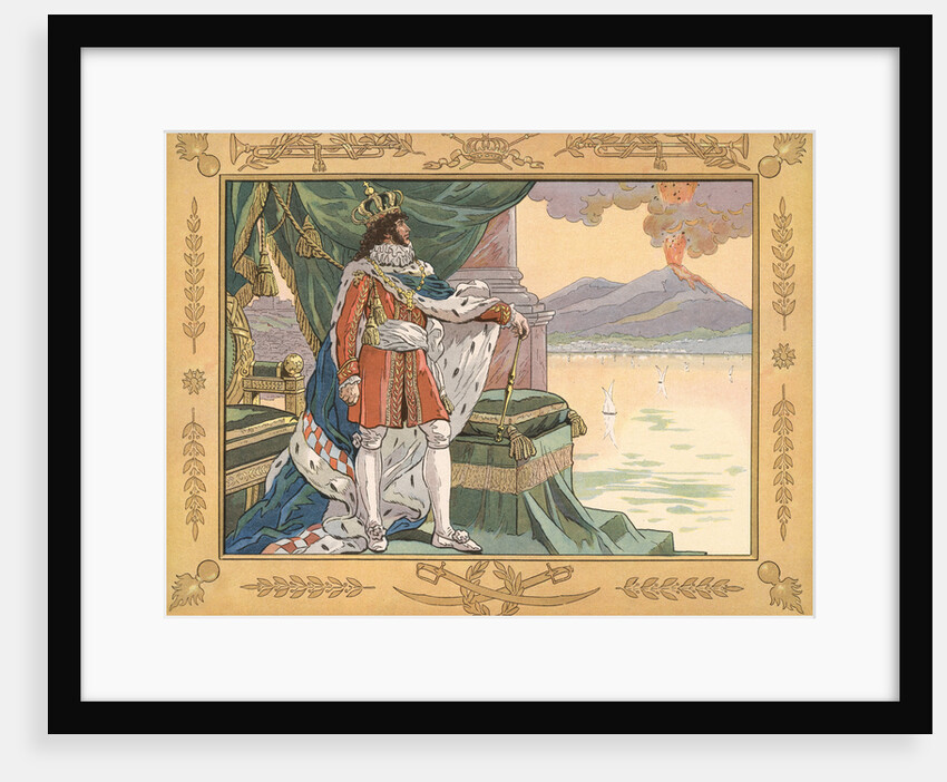 Illustration of Joachim Murat as the King of Naples by Jacques Onfroy de Breville