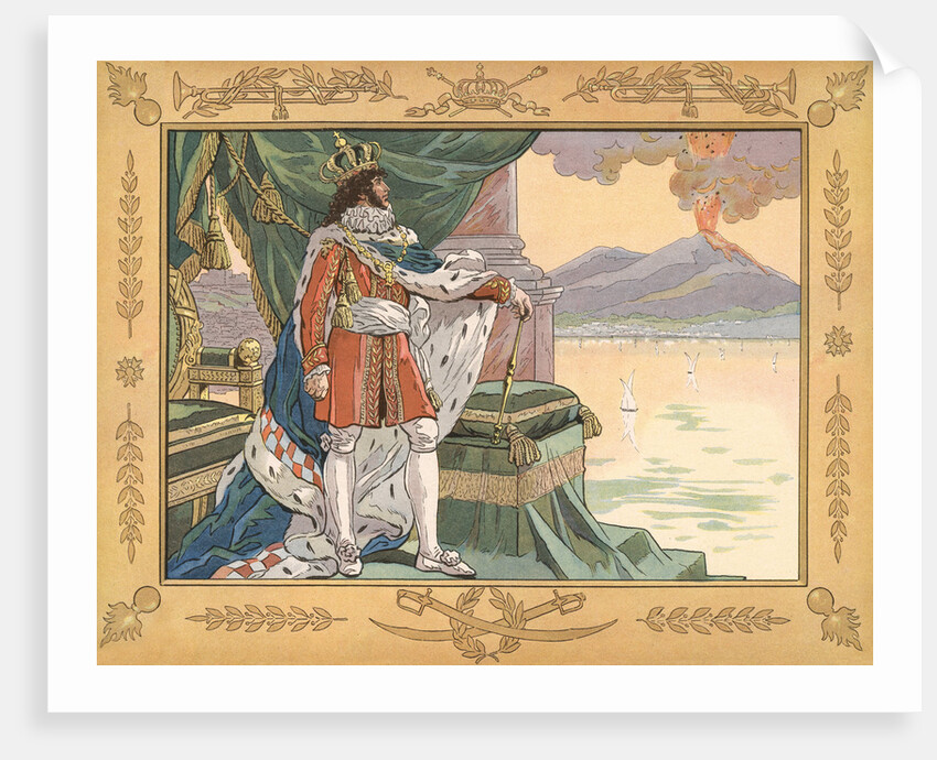 Illustration of Joachim Murat as the King of Naples by Jacques Onfroy de Breville