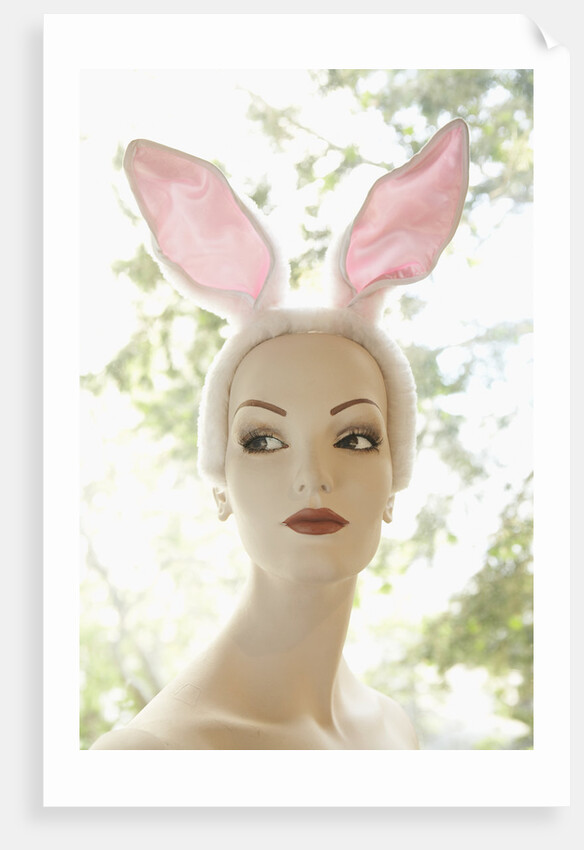 Mannequin Wearing Bunny Ears by Anonymous