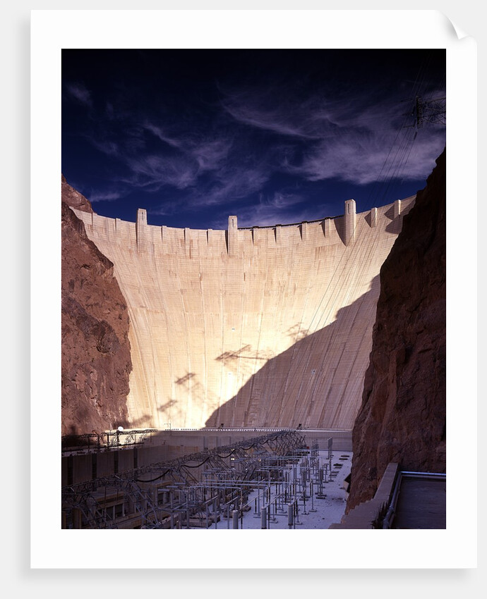 Dramatic light on the Hoover Dam by Anonymous