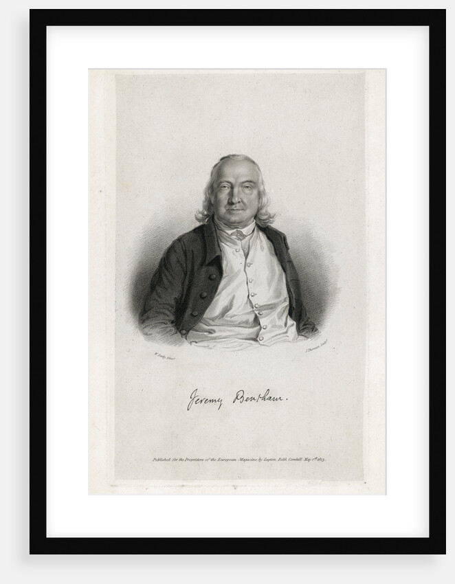 Portrait of Jeremy Bentham by James Thomson
