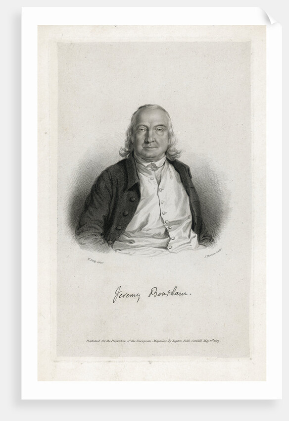 Portrait of Jeremy Bentham by James Thomson
