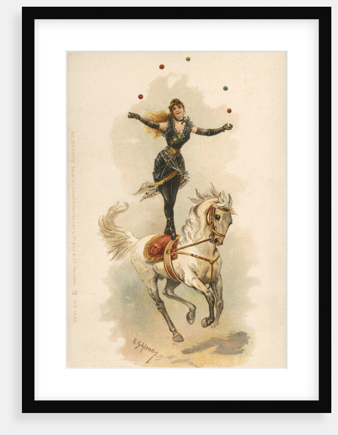 At the Circus Postcard by Anonymous