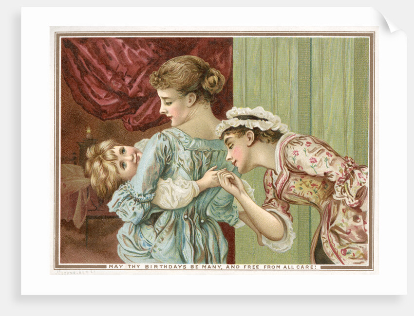 May Thy Birthdays Be Many and Free From All Care Postcard by Anonymous