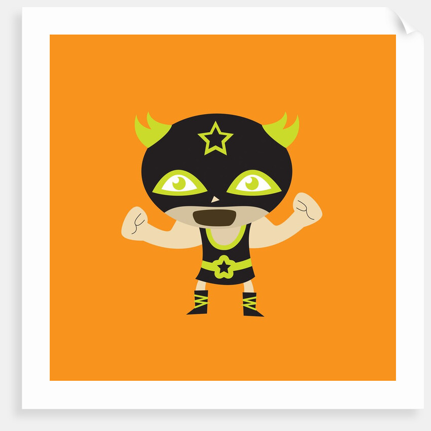 El Frijole Flexing His Muscles by Anonymous