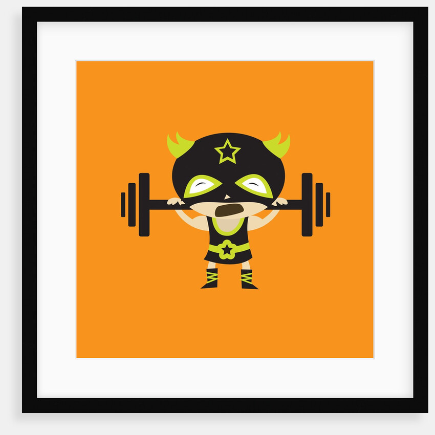 El Frijole Lifting Weights by Anonymous
