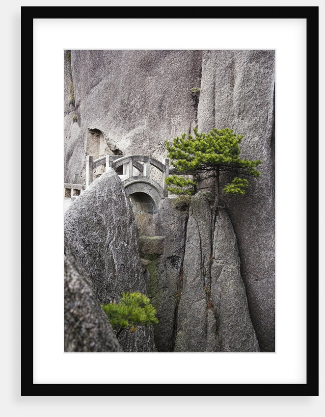 Bridge on Huangshan Mountains by Anonymous