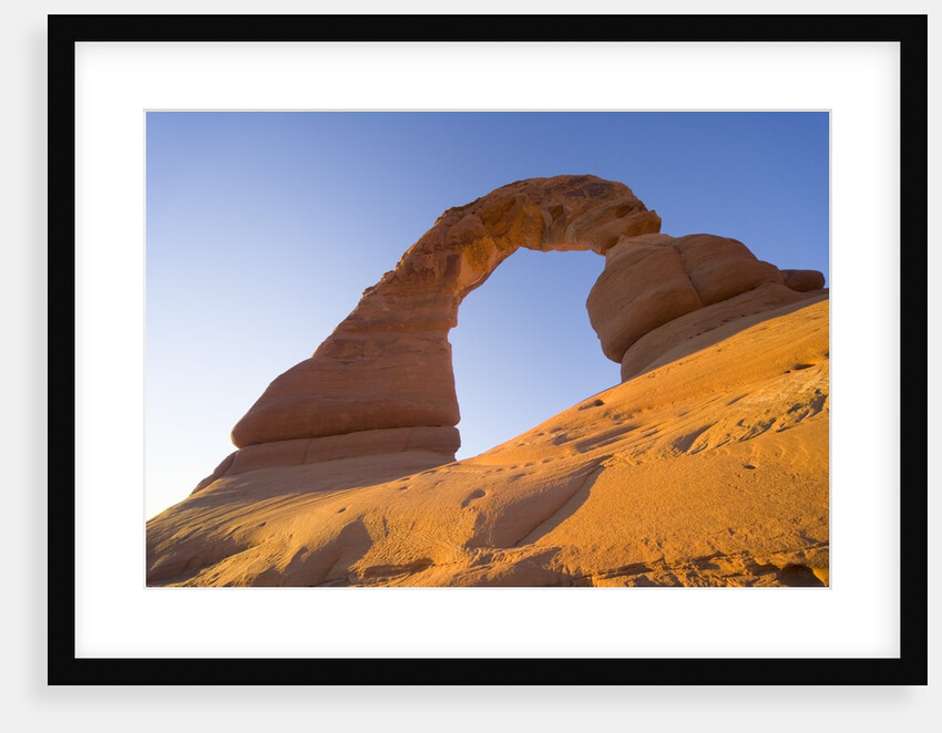Natural Rock Arch in Desert by Anonymous