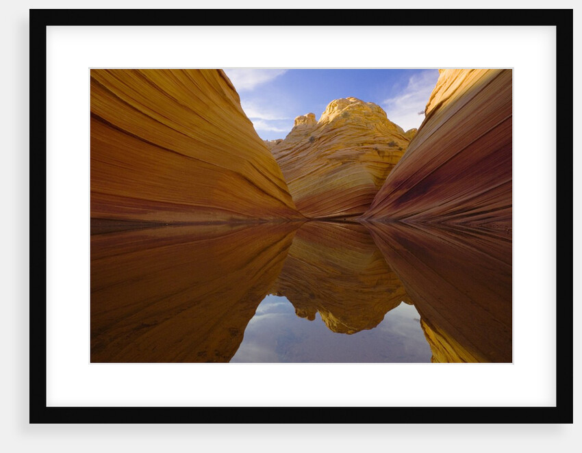 Rainwater Pool Among Sandstone Buttes by Anonymous