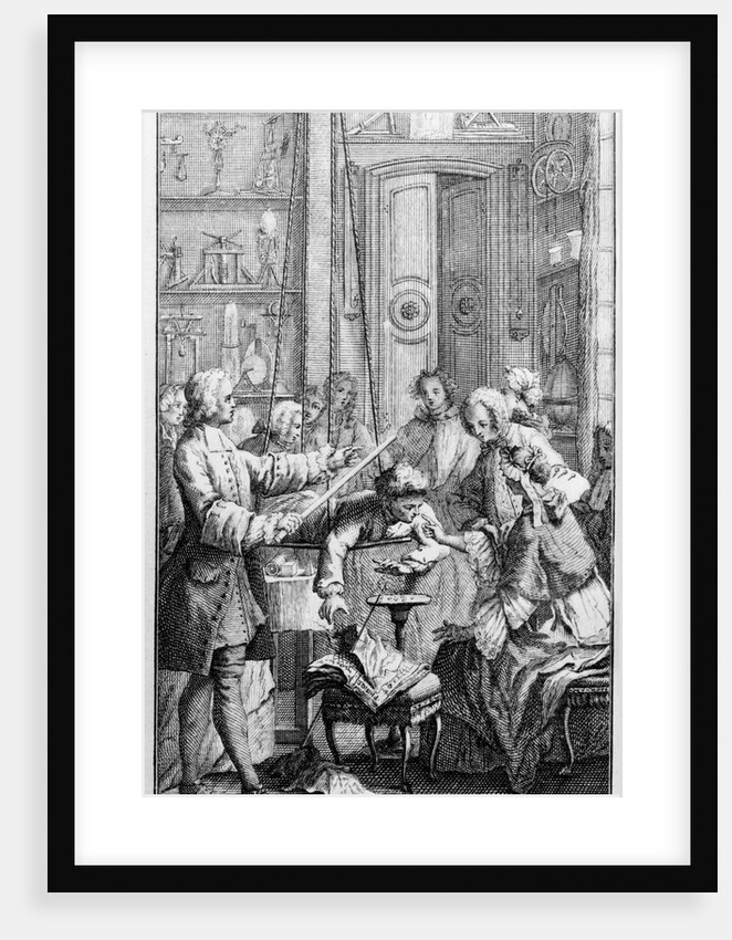 Illustration of Jean-Antoine Nollet Conducting a Test by Anonymous