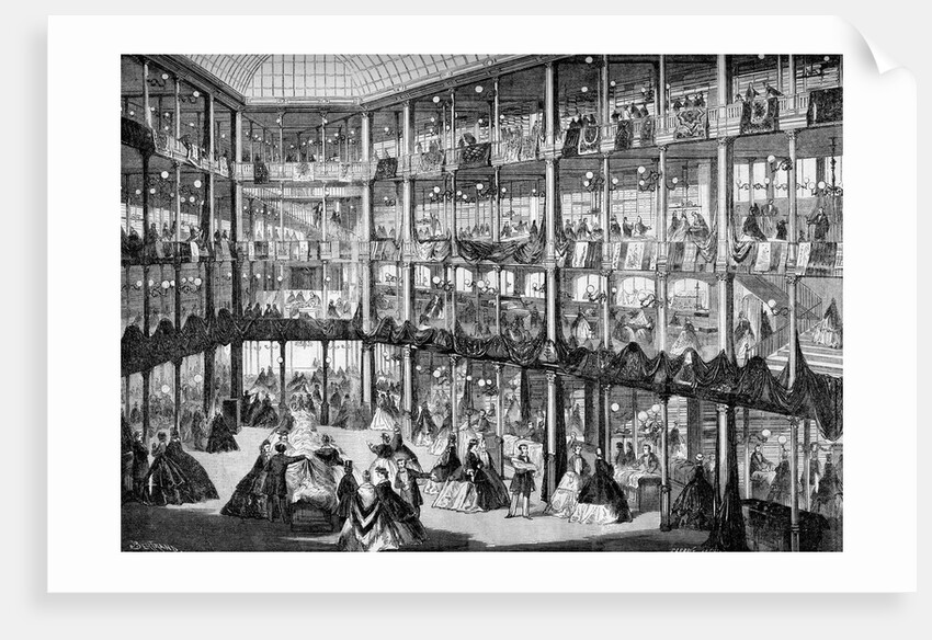 Illustration of Department Store in Paris by Anonymous