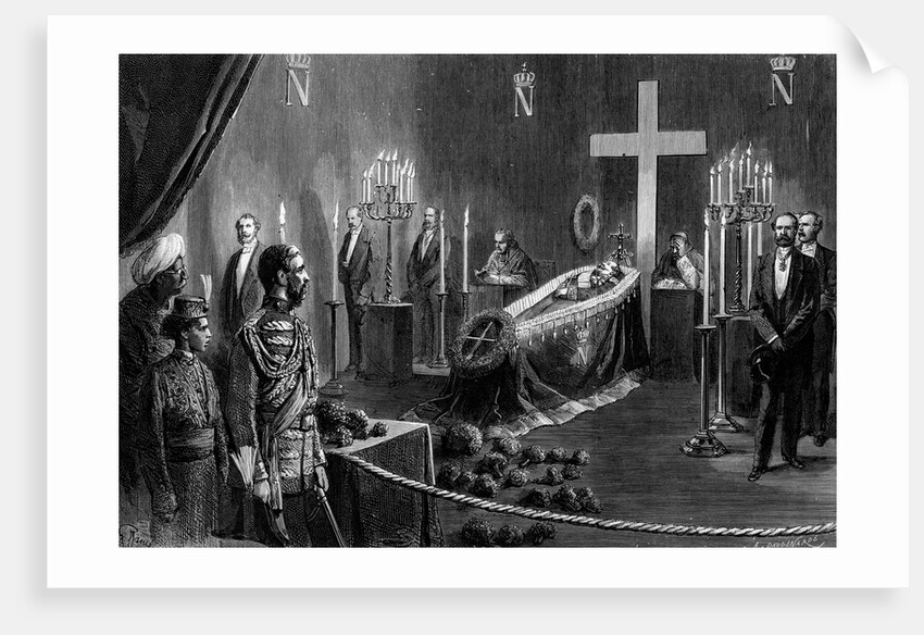 Illustration of Napoleon III Lying in State by Anonymous