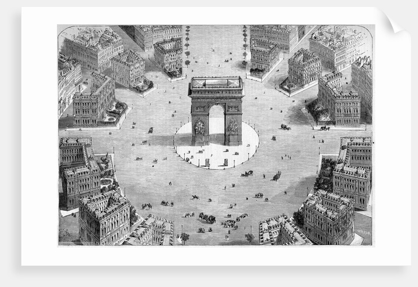 Illustration of the Place de l'Etoile by Anonymous