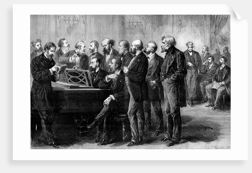 Illustration of Judges During a Musical Competition by Anonymous