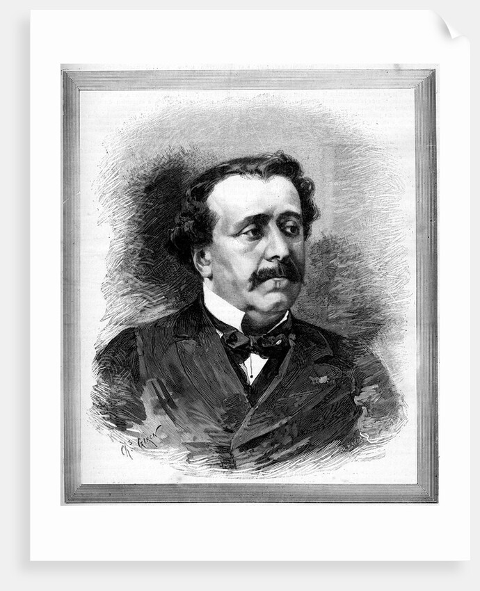 Portrait of Paul de Saint-Victor by Charles Giron