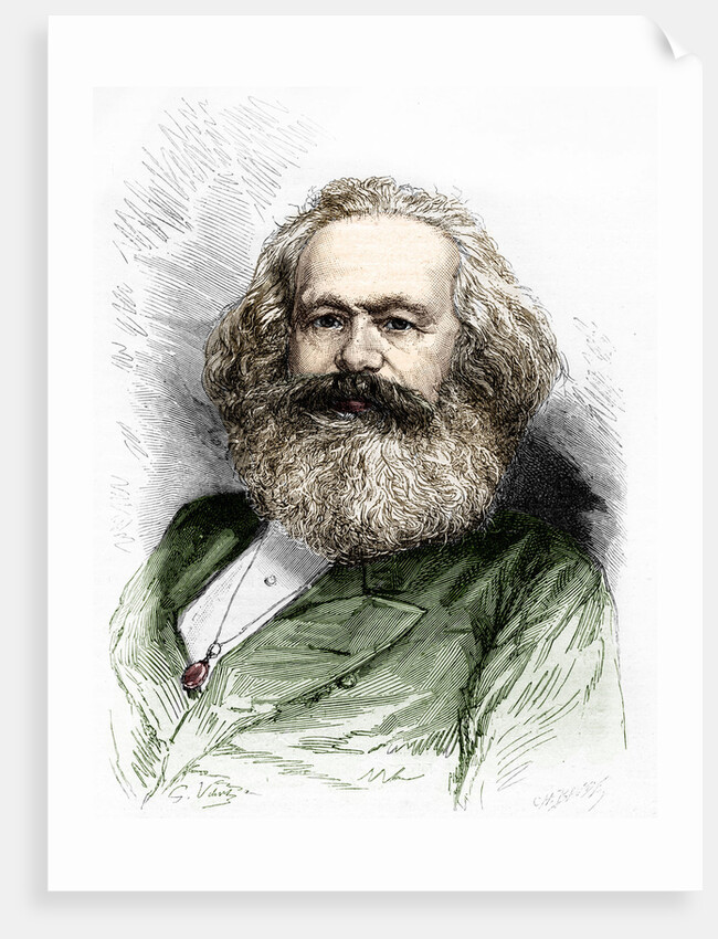 Portrait of Karl Marx by Anonymous
