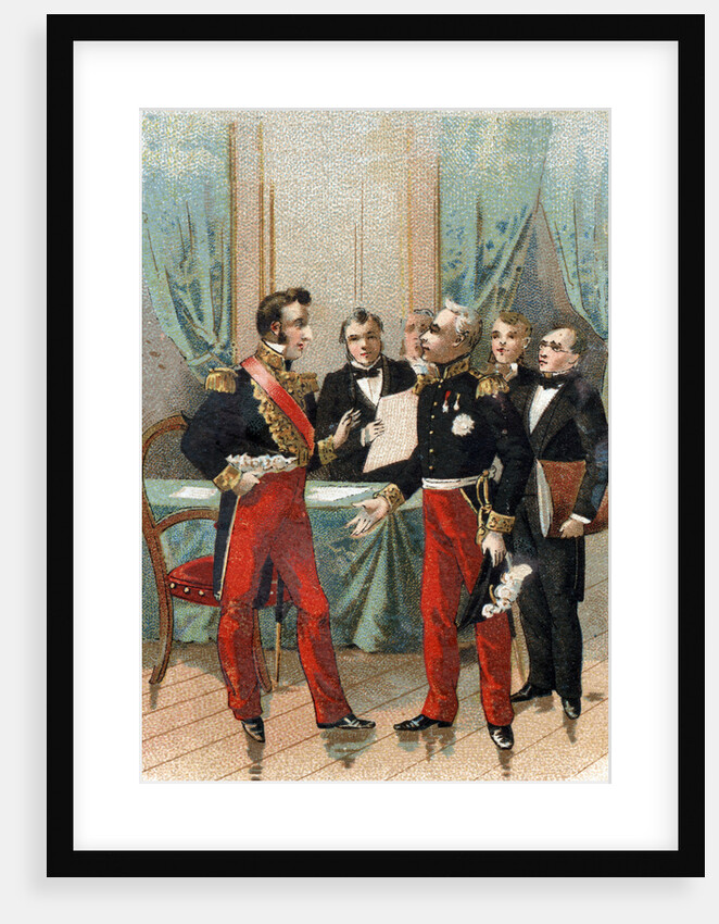 Illustration of the Marquis de Lafayette and the Duke of Orleans by Anonymous