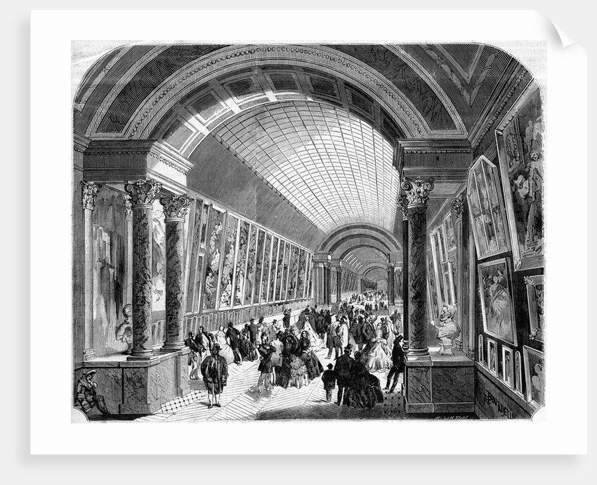 Illustration of the Medici Gallery at the Musee du Louvre by Anonymous