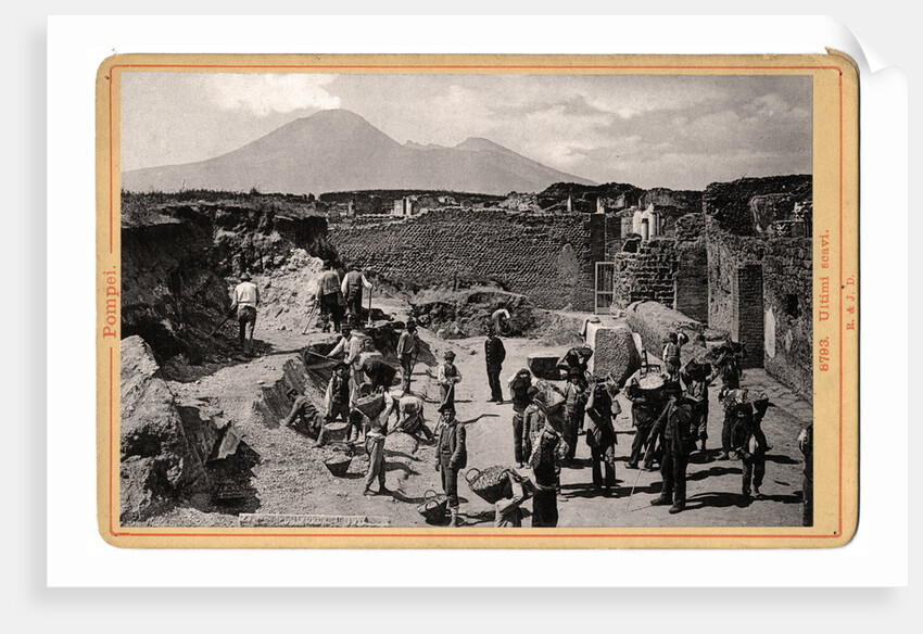 Archaeological Excavation at Pompeii by Anonymous