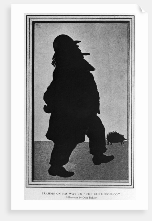 Cartoon of Johannes Brahms by Anonymous